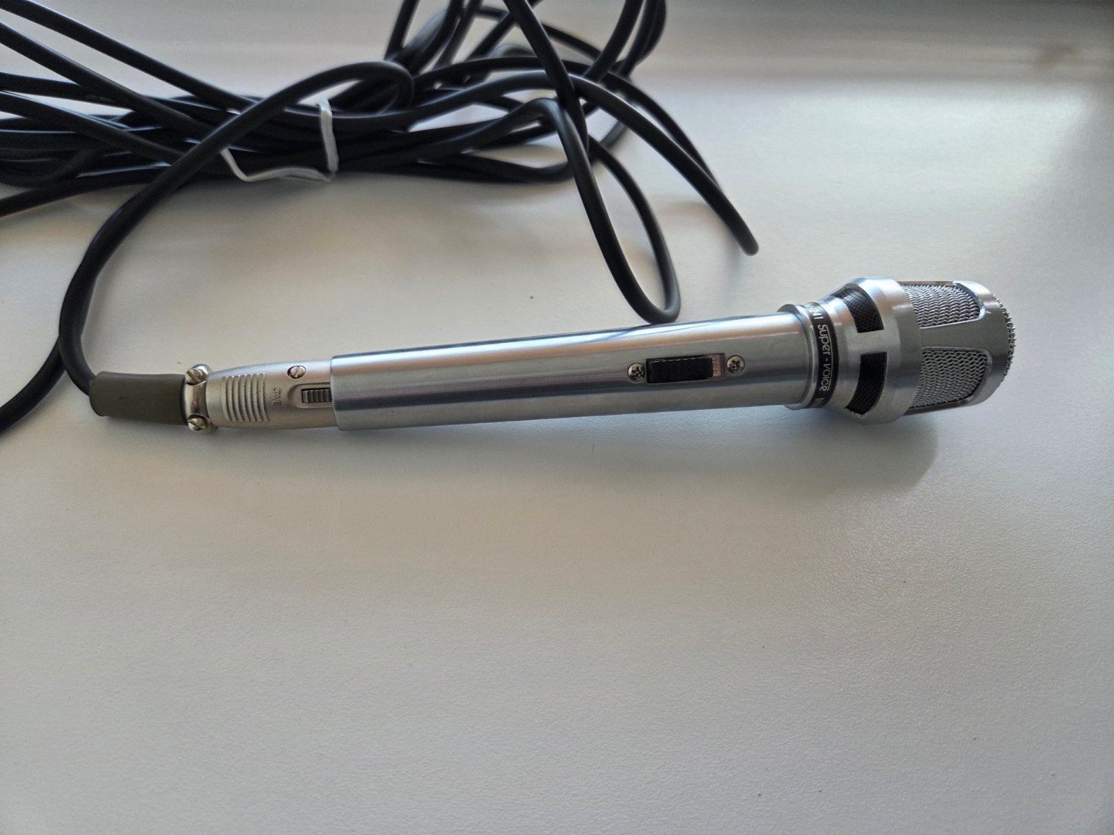 Vintage Super-Voice UDM-241 Dynamische Microfoon, Ophalen of Verzenden, Gebruikt, Overige typen