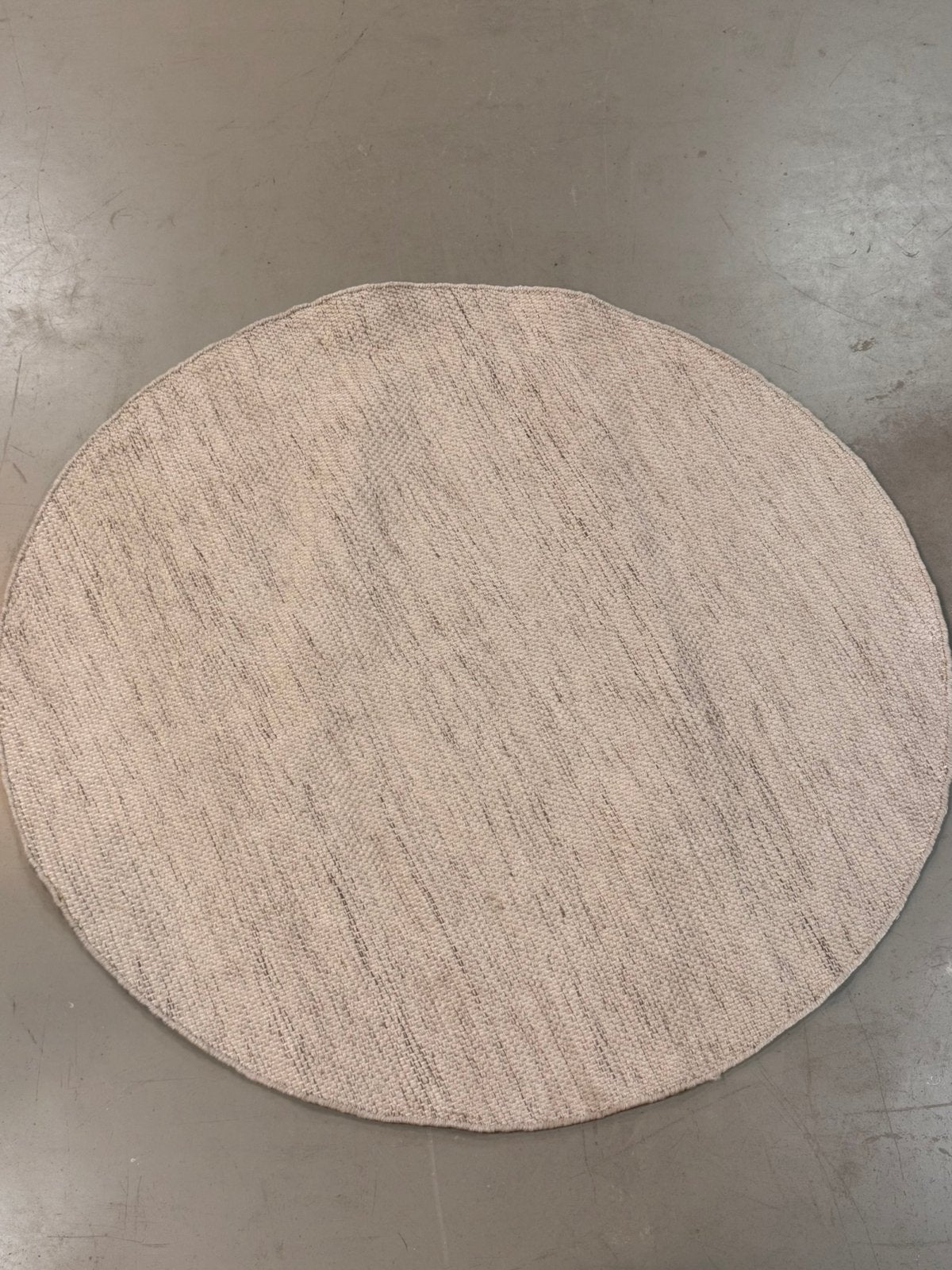 Vloerkleed wol rond beige 180cm sample, Interieur05, Douwe Tammingaweg 34, Beige, 150 tot 200 cm