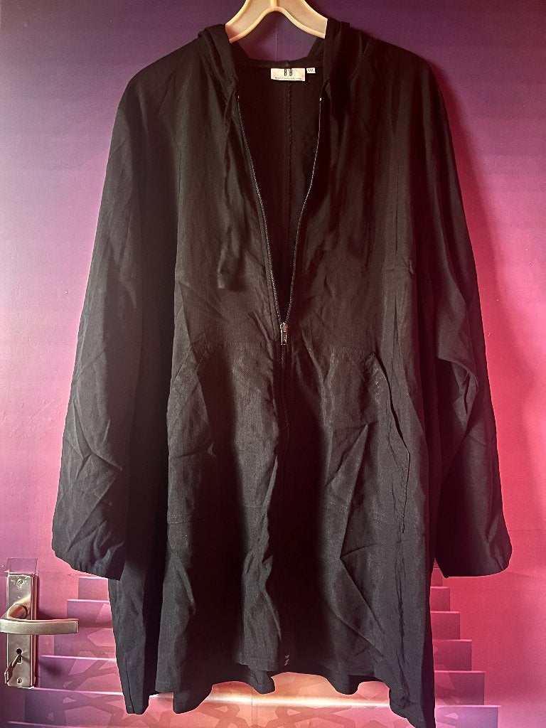 Nieuwe zomerjas/hoodie met rits en capuchon 44/46 nu 24,99€, Zwart, B.B., Maat 42/44 (L), Nieuw