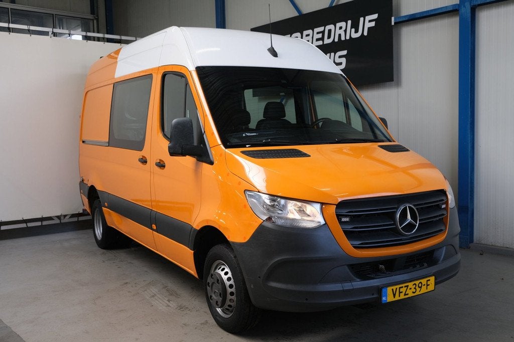 Mercedes-Benz Sprinter 516 2.2 CDI L2H2 DC EURO VI-D - N.A.P, Auto's, Gebruikt, Euro 6, 4 cilinders, 163 pk