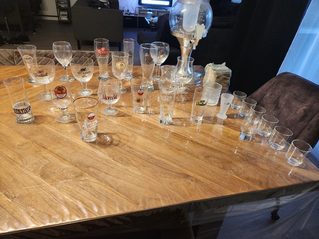 Partij Bierglazen+Decoratieve Biertap –Diverse andere glazen, Ophalen of Verzenden, Zo goed als nieuw, Bierglas