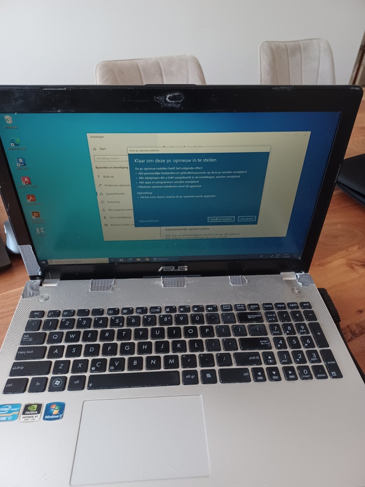 Asus N56VZ laptop voor onderdelen (scherm defect), Computers en Software, Windows Laptops, Met videokaart, 250GB SSD, 8 GB, SSD