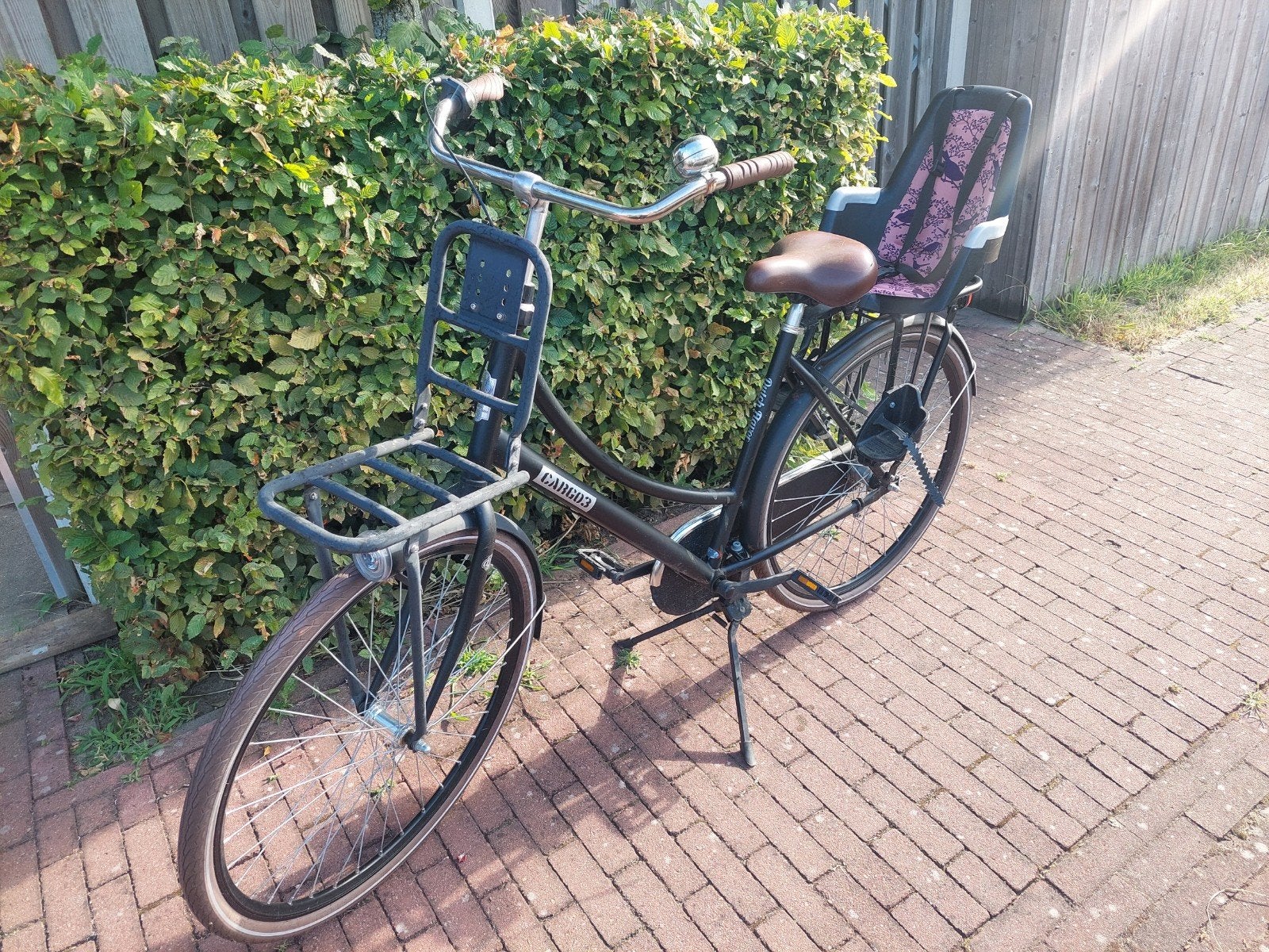 Oma fiets met of zonder kinderzitje, Fietsen en Brommers, Fietsen | Dames | Moederfietsen, Gebruikt, Versnellingen, 1 zitje, Ophalen