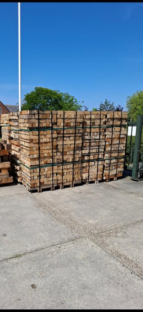 Niet duur! Eenmalig gebruikt stophout/kachelhout/haardhout, 6 m³ of meer, Ophalen, Overige houtsoorten, Blokken