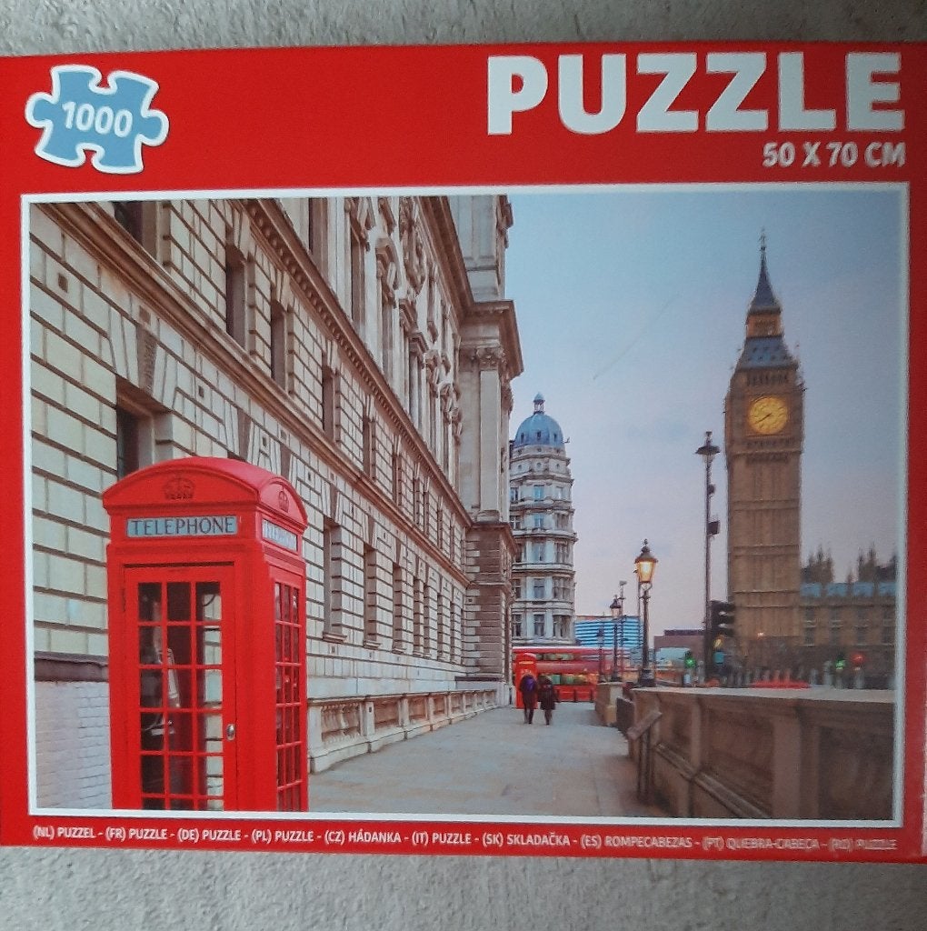 Legpuzzel Big Ben Londen, Ophalen of Verzenden, 500 t/m 1500 stukjes, Zo goed als nieuw, Legpuzzel