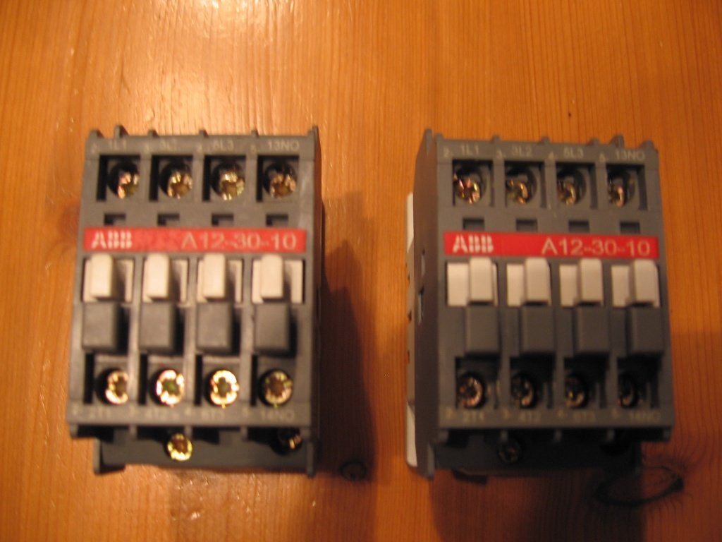 ABB magneetschakelaar A12-30-10 en A12-30-01 relais., Ophalen of Verzenden, Gebruikt