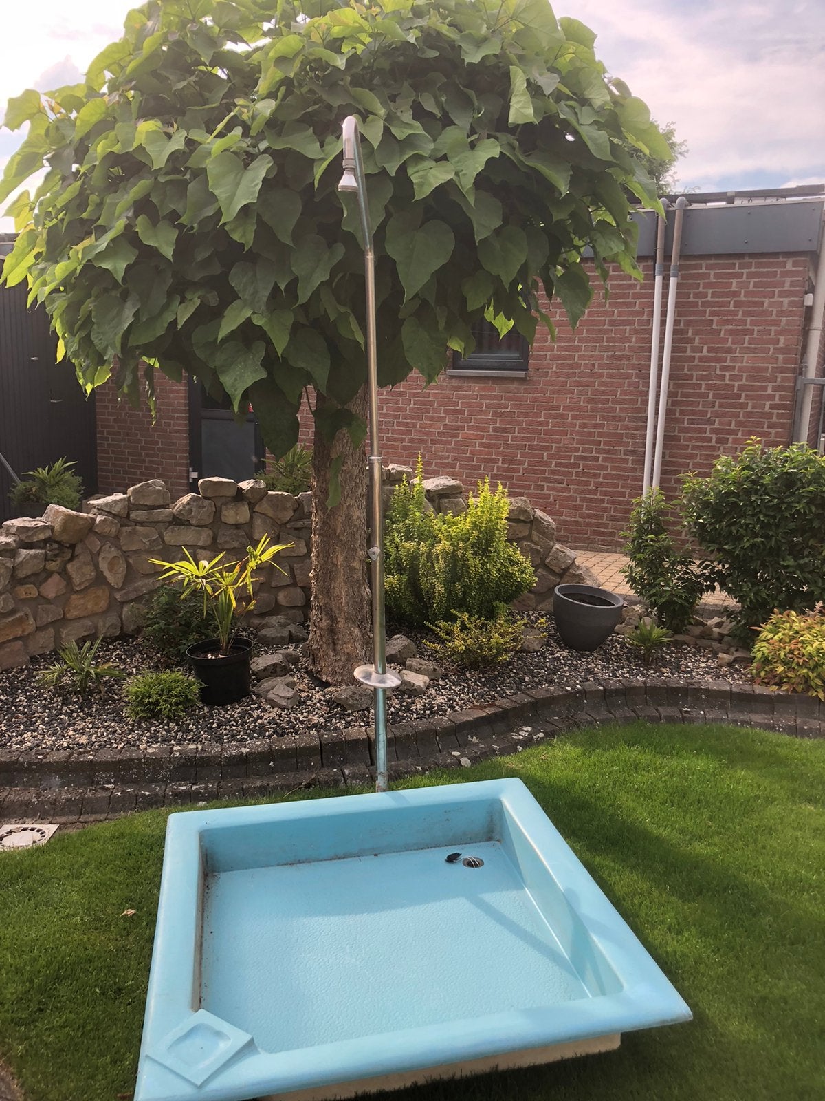 Tuindouche, Ophalen, Gebruikt