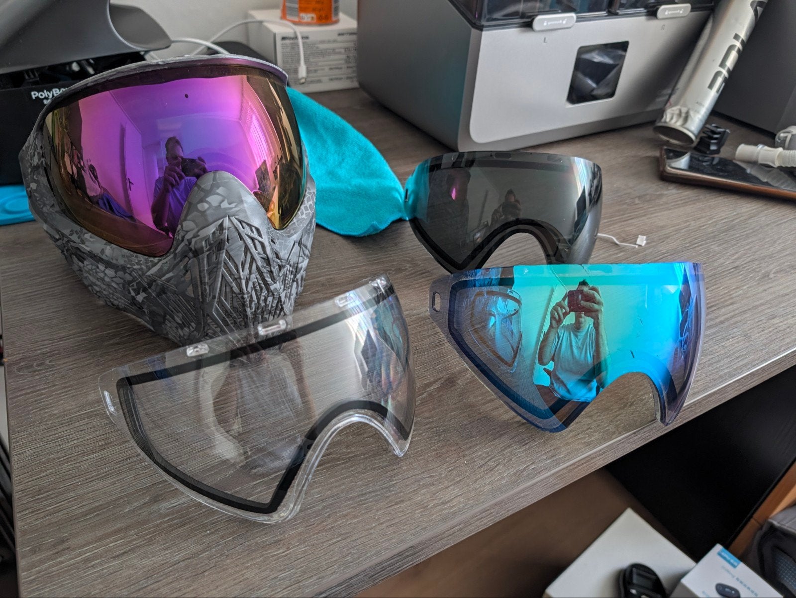 Bunker Kings CMD Paintball / Airsoft Masker met Extra Lenzen, Ophalen of Verzenden, Zo goed als nieuw