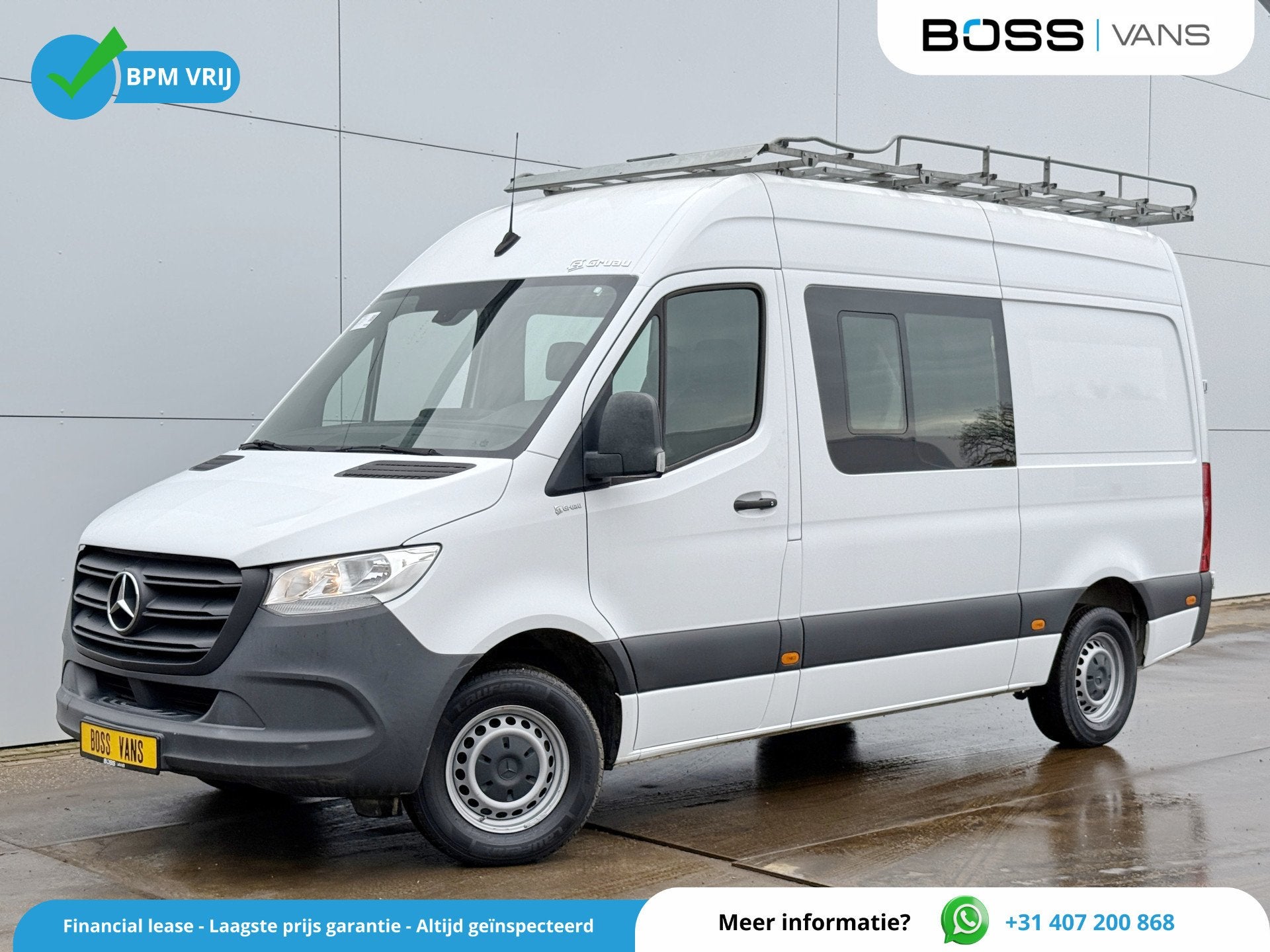 Mercedes-Benz Sprinter 314 2.2 CDI L2H2 Dubbele Cabine 6-per, Gebruikt, 4 cilinders, Wit, Mercedes-Benz