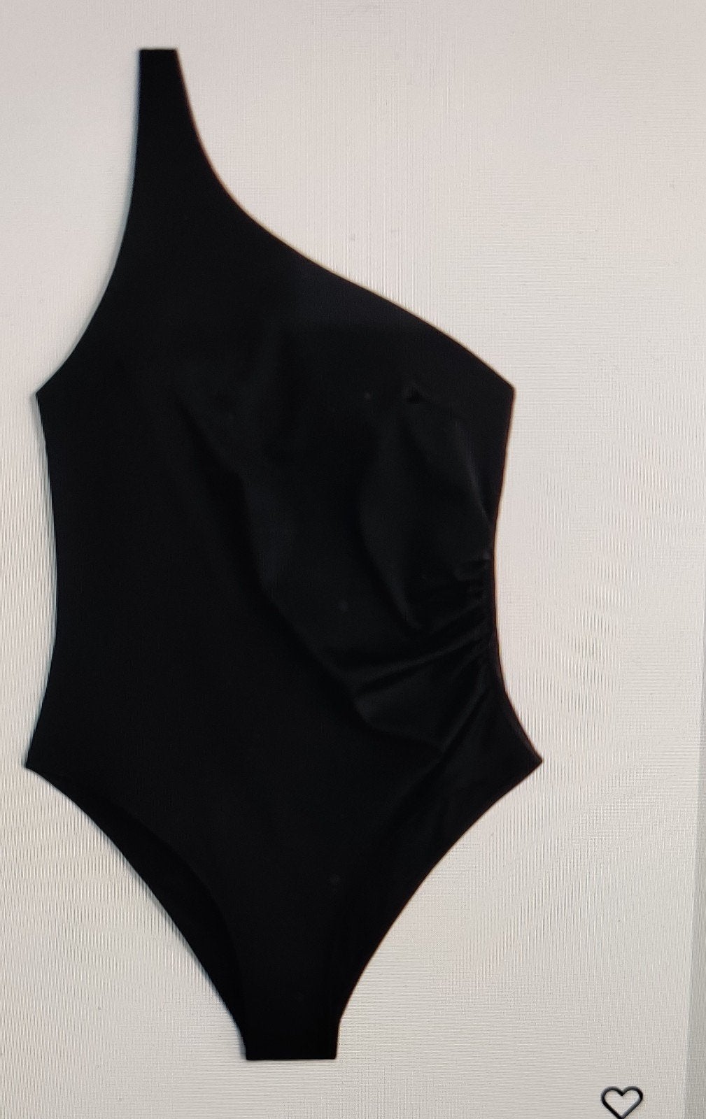 badpak zwart maat 42  one schoulder, H&M, Zwart, Nieuw, Badpak