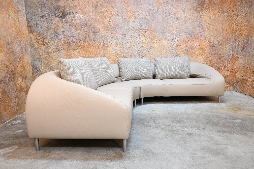 NIEUW beklede leren Leolux Vol de Reve design " hoekbank ", 250 tot 300 cm, Leolux, Leolux, Overige maten