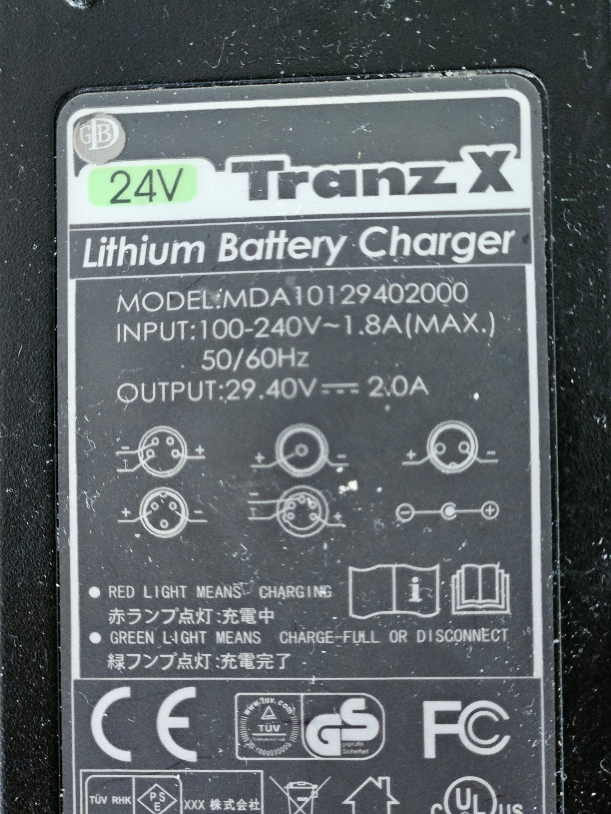 Tranzx 24 v accu oplader., Ophalen of Verzenden, Zo goed als nieuw