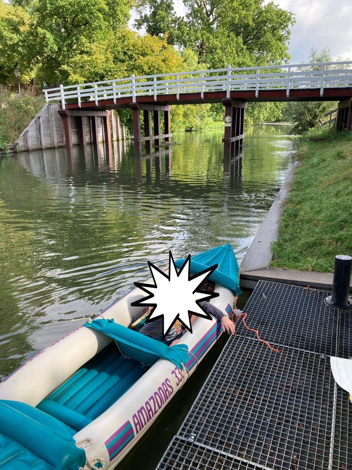Amazonas 335 opblaasbare kajak met peddels, Watersport en Boten, Ophalen, Gebruikt