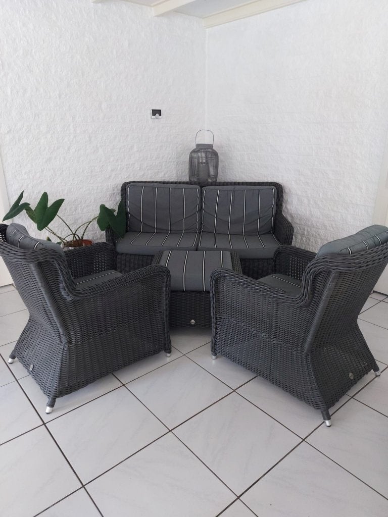 Loungeset Bali TASTE bij 4 seasons compleet, Ophalen, 5 zitplaatsen, Kunststof, Gebruikt