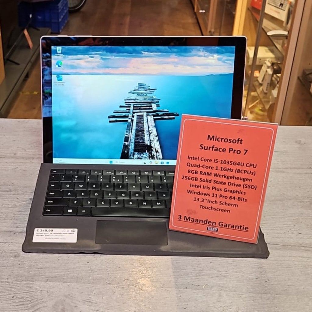Surface Pro 7 i5-1035G4U 8GB/256GB SSD Win 11Pro Touchscreen, Microsoft, Gebruikt, Support@microsoft.com, Microsoft Corporation
One Microsoft Way
Redmond, WA 98052-6399
USA