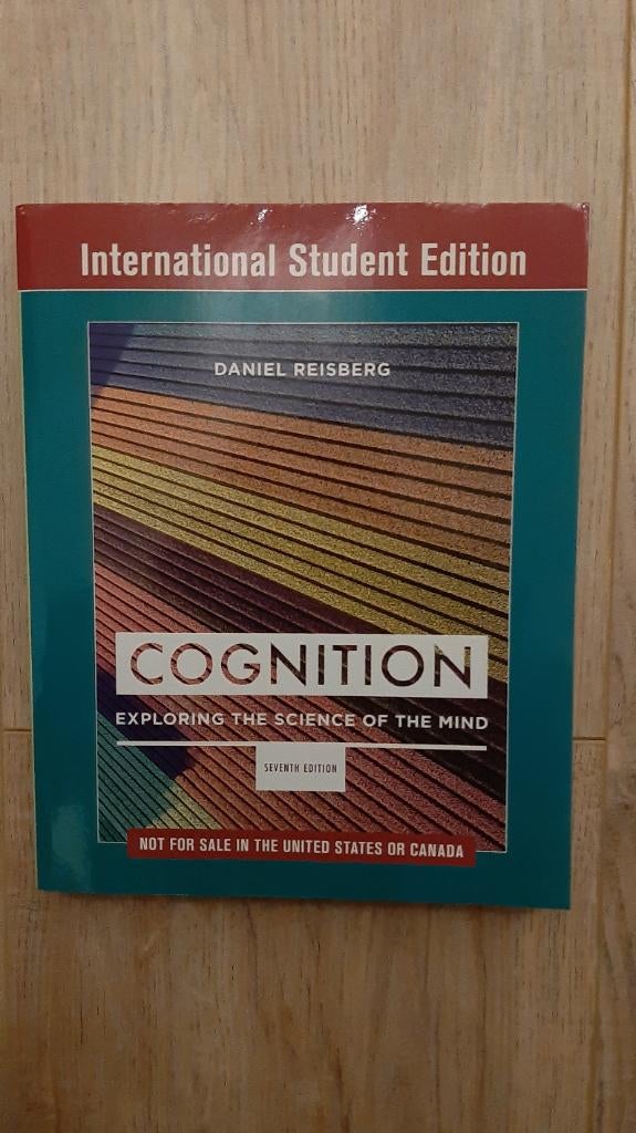 Cognition: Exploring the Science of the Mind, Ophalen of Verzenden, Alpha, Zo goed als nieuw, WO