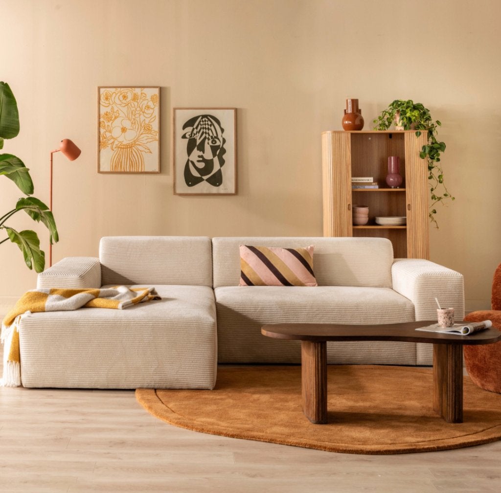 by fonQ Pebble Vloerkleed Ø 200 cm - Terra | Van €249, nu, Byfonq, Byfonq, Ophalen of Verzenden, Rechthoekig