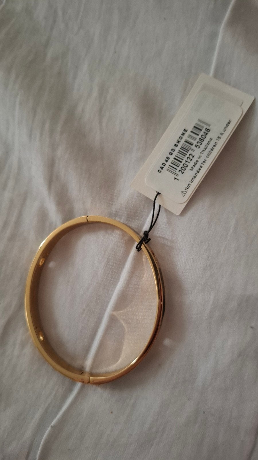mooie Coach armband goudkleurig met zwart band, Sieraden, Tassen en Uiterlijk, Oorbellen, Ophalen, Nieuw, Goud, Overige materialen