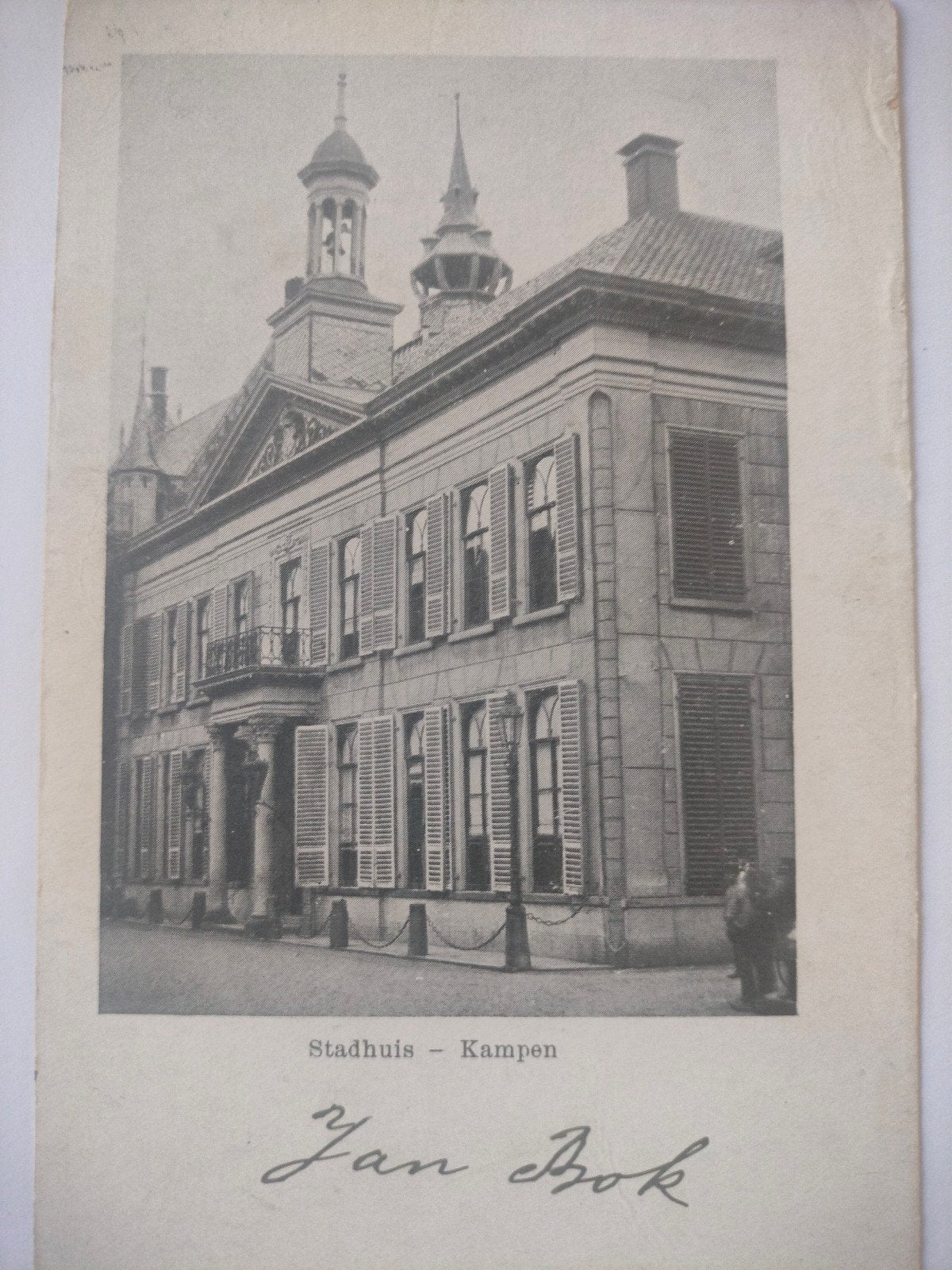 Ansichtkaart Stadhuis Kampen - Jan Bok (ongelopen), Ophalen of Verzenden, Voor 1920, Ongelopen, Overijssel