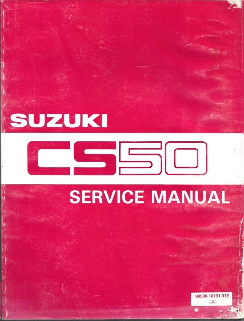 Suzuki CS50 service manual (2210z) scooter bromfiets, Fietsen en Brommers, Ophalen of Verzenden, Gebruikt