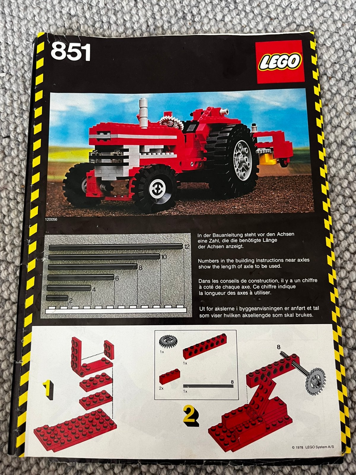 Lego 851 traktor te koop, Ophalen, Gebruikt, Lego, Compleet