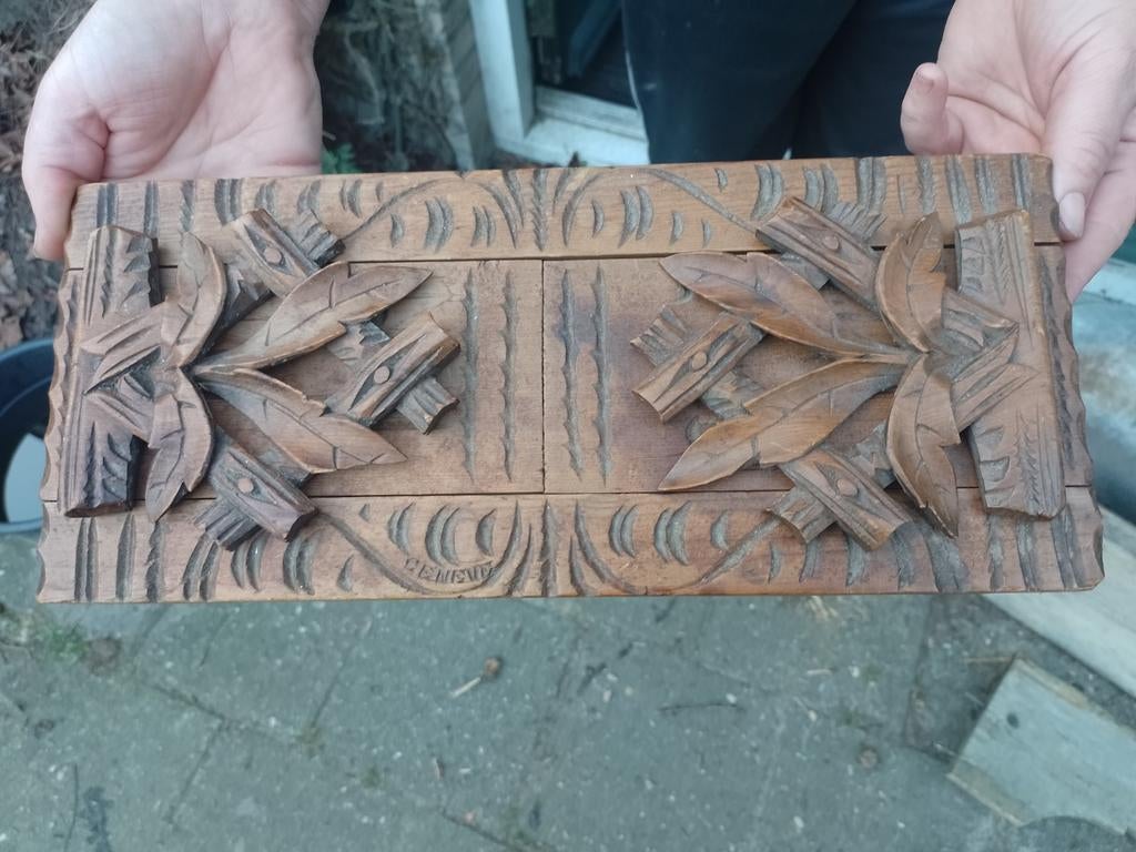 Antieke zwarte woud stijl uitschuifbare boekensteun, Ophalen of Verzenden