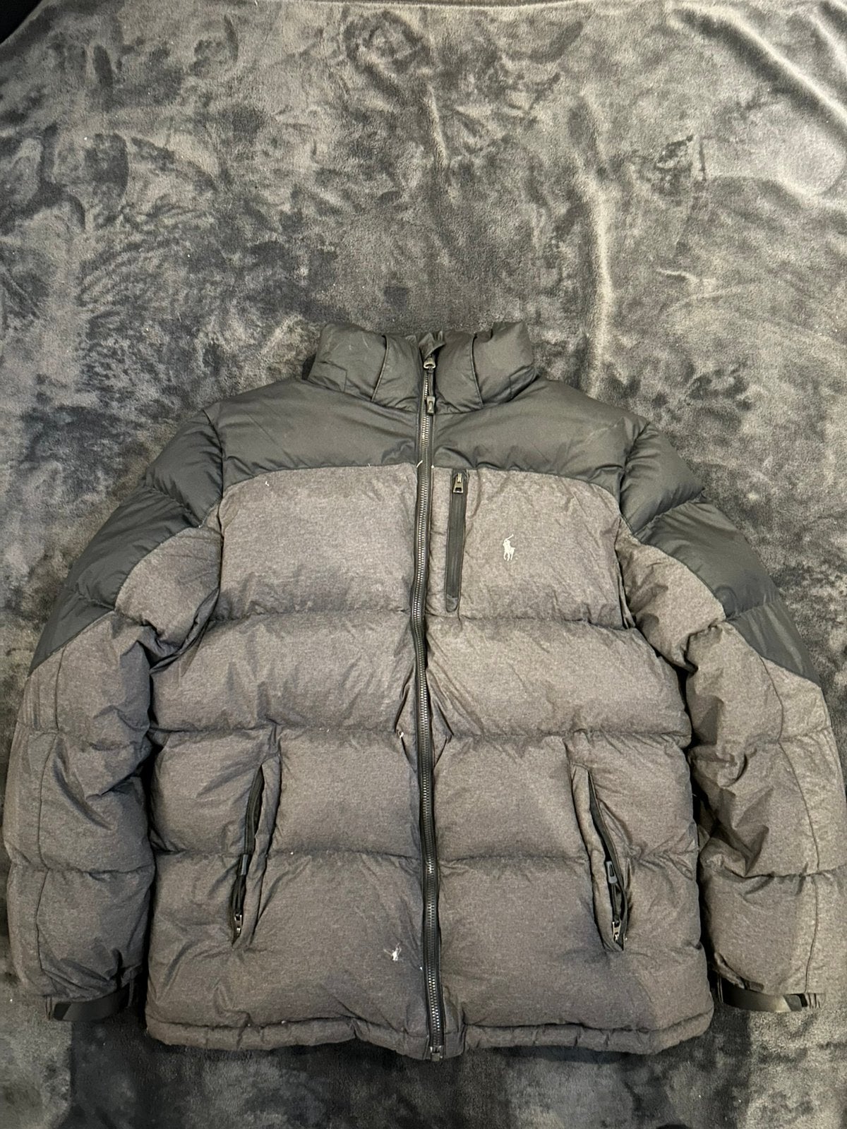 Ralph Lauren Puffer Jas, Ophalen of Verzenden, Zo goed als nieuw, Maat 56/58 (XL), Grijs