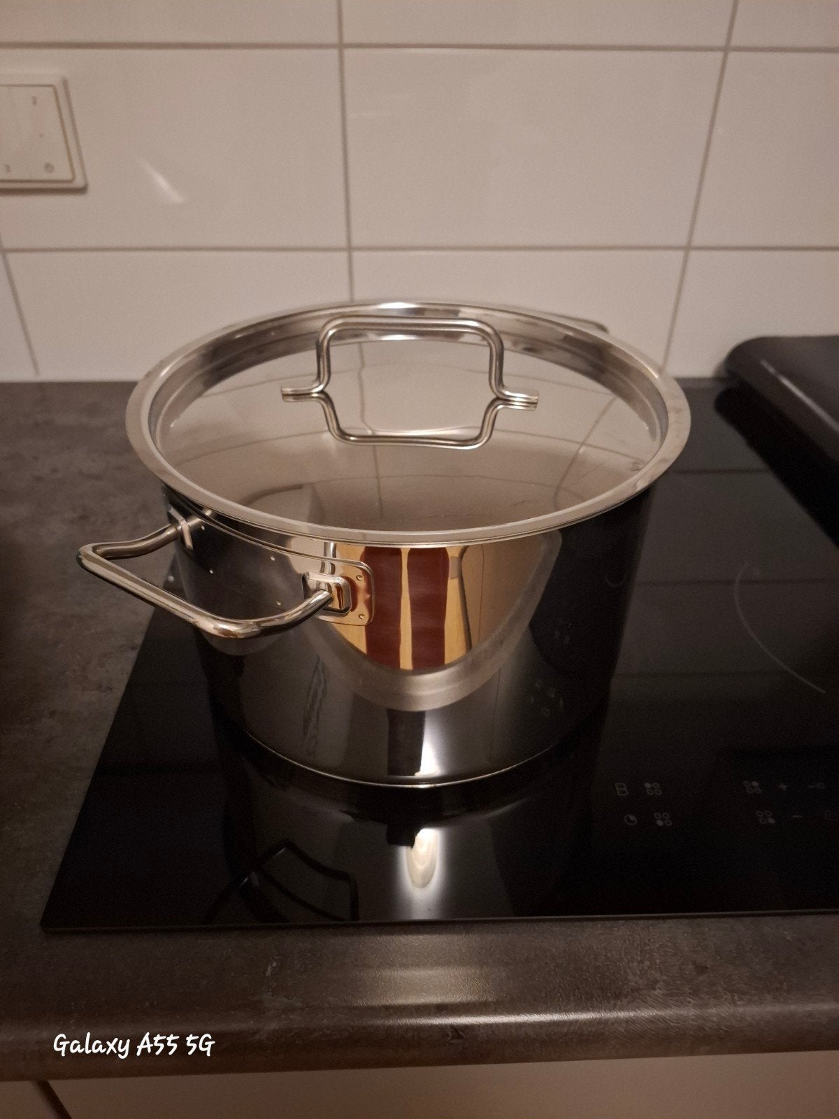 RVS Kookpan met Deksel - 6 Liter, Ophalen, Nieuw, Rvs