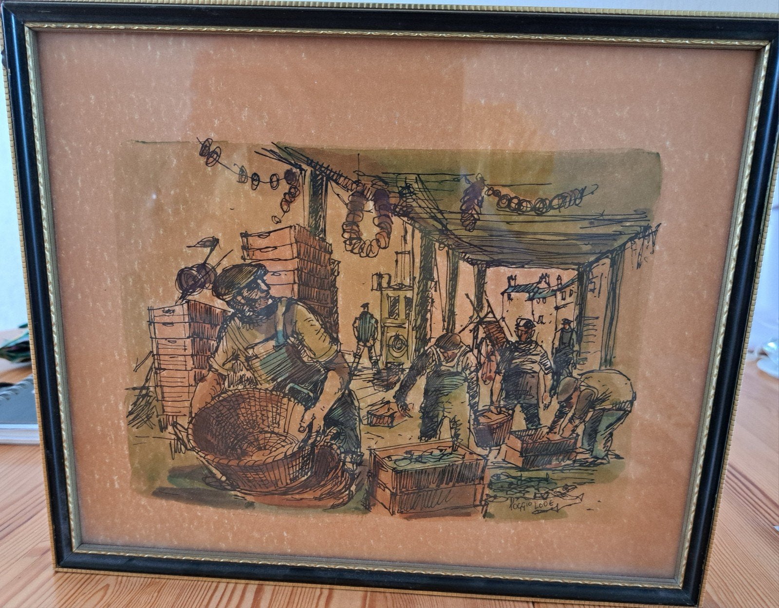 aquarel 30 bij 24,5, Ophalen, Aquarel, Overige ondergronden