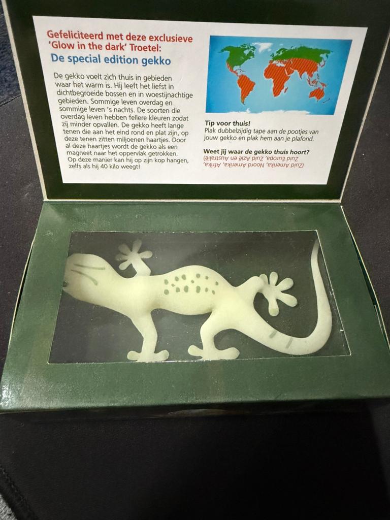 Glow in the dark Gekko. Globe troetels  Plus 2013, Plus, Ophalen of Verzenden