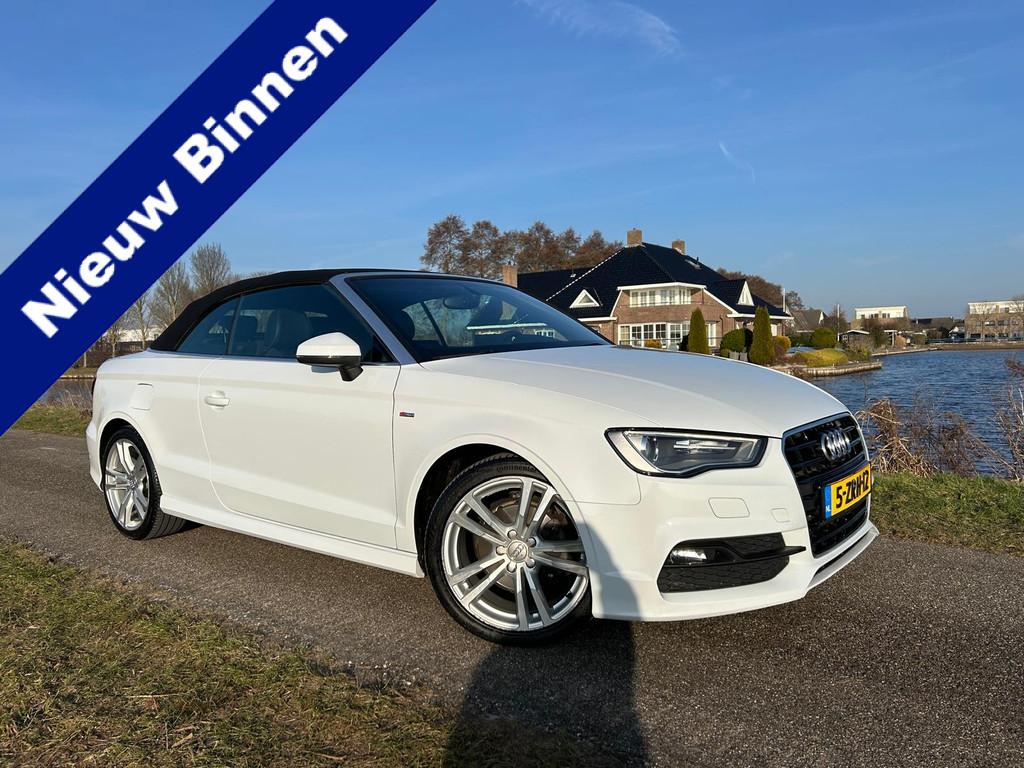 Audi A3 Cabriolet 1.4 TFSI CoD Ambition Pro Line S 2x S-Line, Bi-Xenon koplampen, Gebruikt, 4 cilinders, Leder en Stof