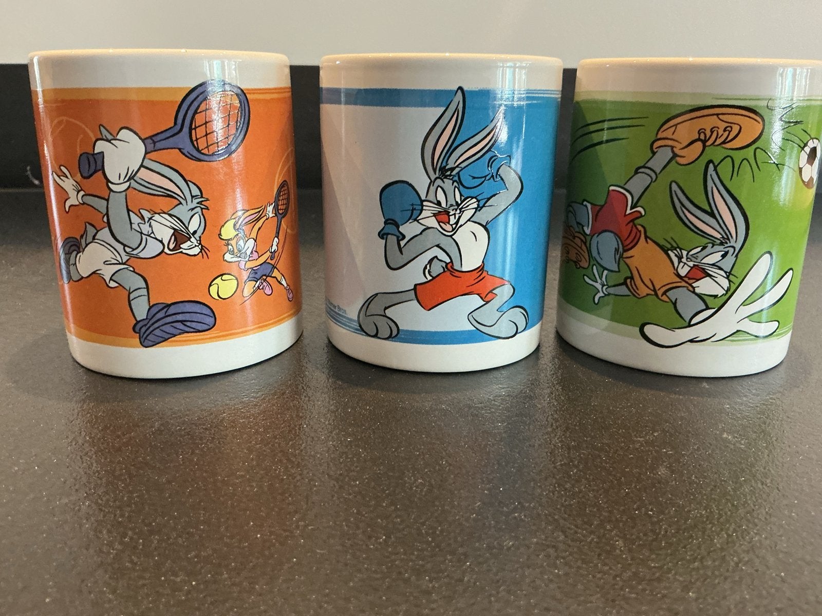 Vintage Looney Tunes Sport Mokken - Set van 3 (2000 Warner B, Ophalen of Verzenden