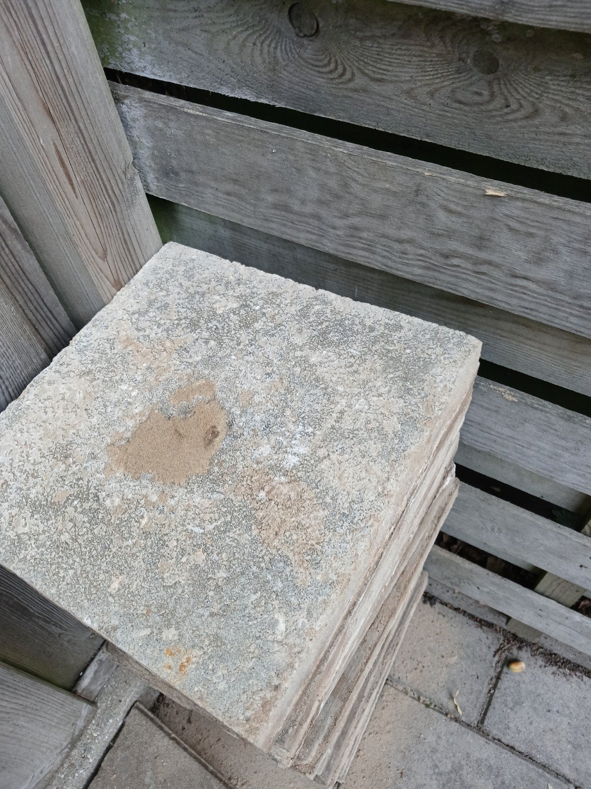 Gebruikt teras tegels ongeveer 20 vierkante meter gratis oph, Ophalen, Gebruikt, 10 m² of meer, Beton