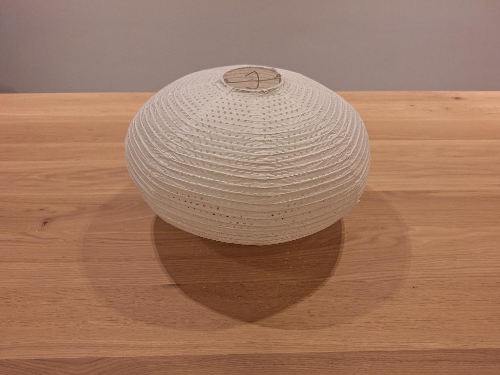 Ikea Solleftea papier plafondlamp hanglamp lampenkap, Ophalen, 25 tot 50 cm, Wit, Rond