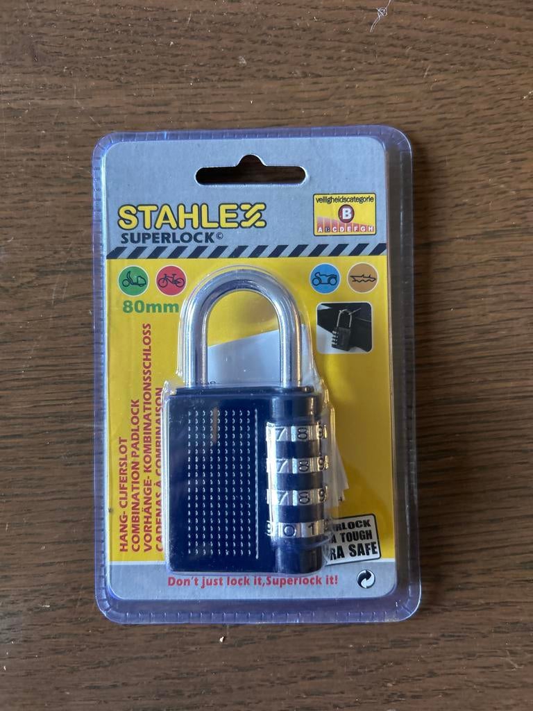 Cijfer hangslot nieuw in verpakking, Ophalen of Verzenden, Nieuw, Overige materialen, Slot