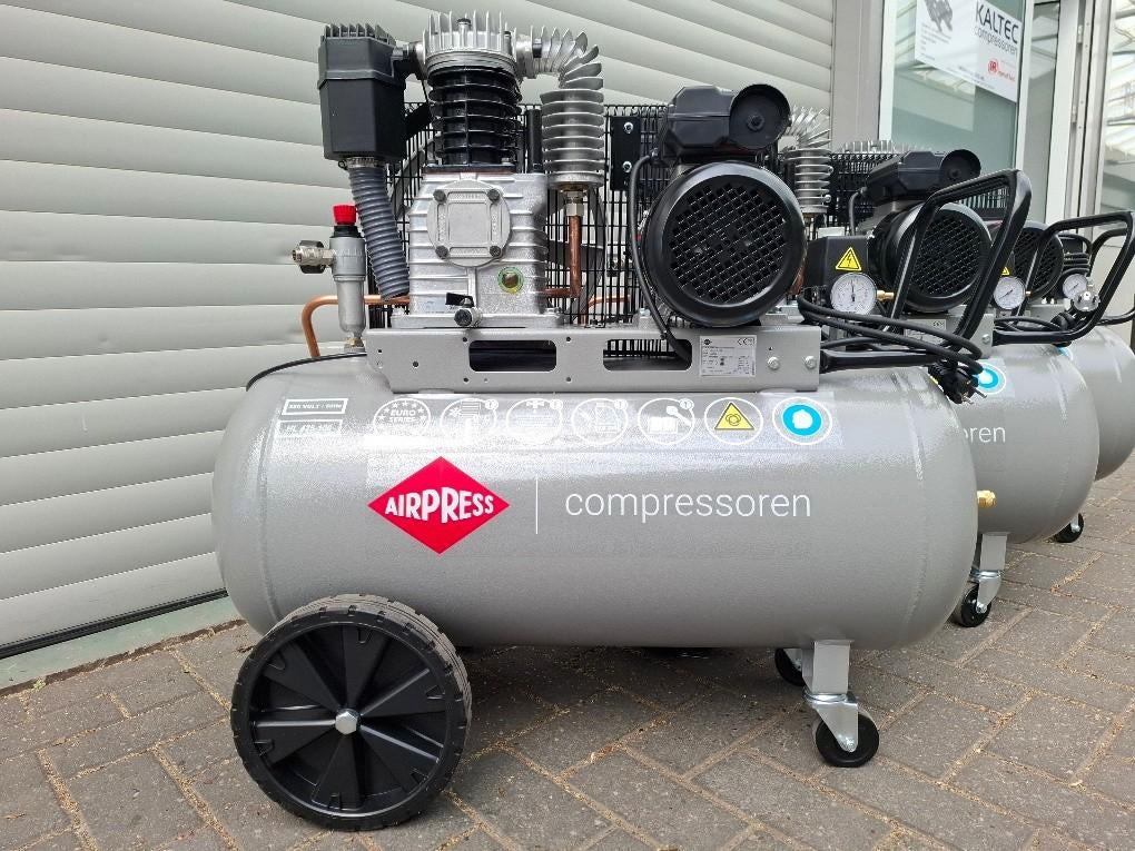 Airpress compressor 3PK 100ltr Nieuw, Doe-het-zelf en Verbouw, Compressors, Nieuw, 6 tot 10 bar, 25 tot 100 liter, 200 tot 400 liter/min