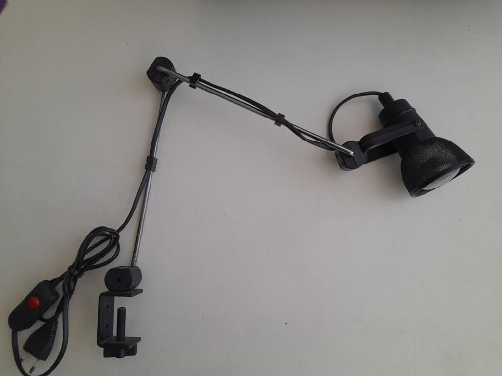 Bureaulamp met klem retro vintage - zeer nette staat, Ophalen, Zo goed als nieuw, Minder dan 50 cm