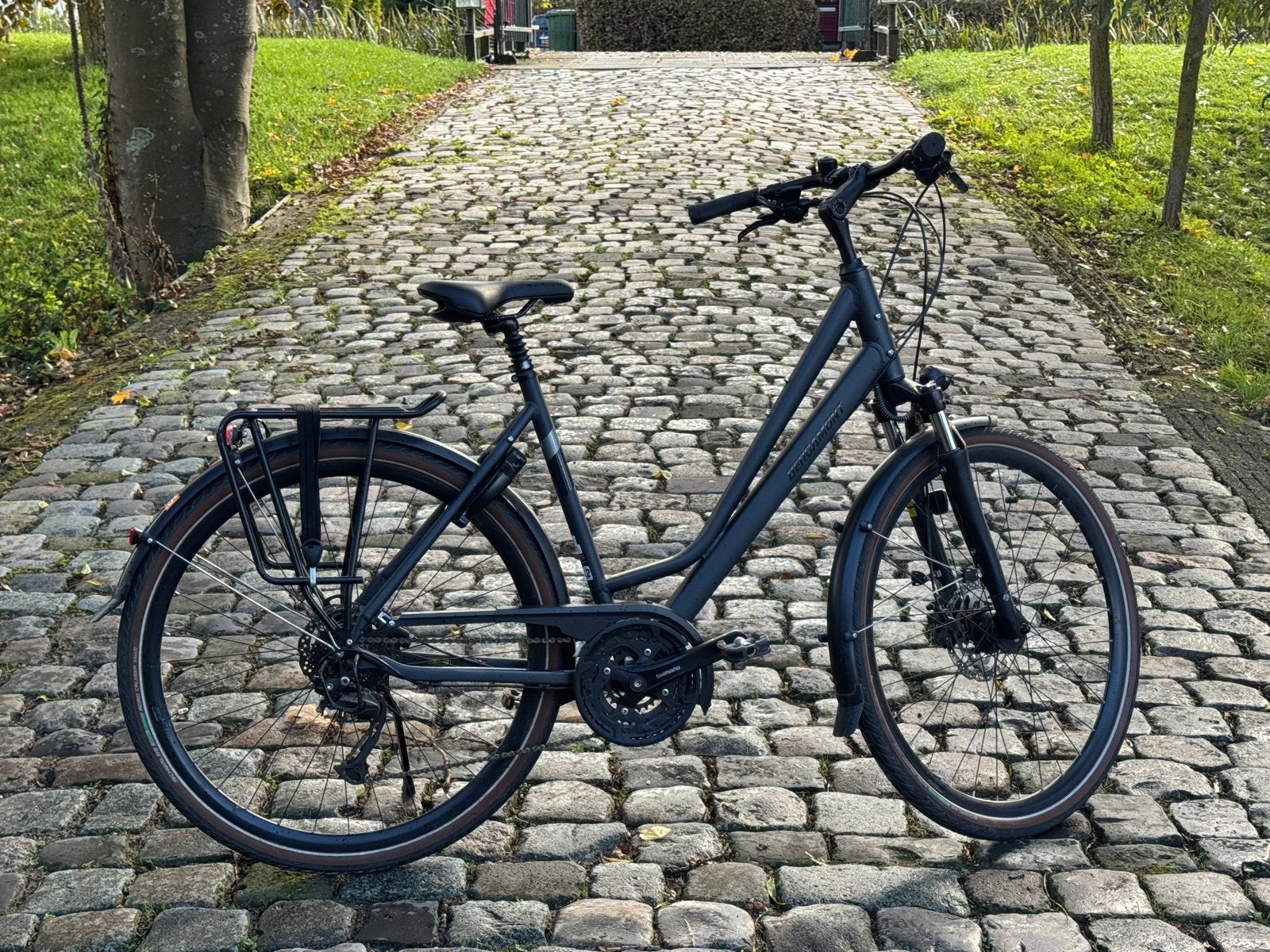 Bergamont Horizon damesfiets - Framemaat 56 - 1jr gebruikt, Versnellingen, 56 cm of meer, Zo goed als nieuw, Schijfrem
