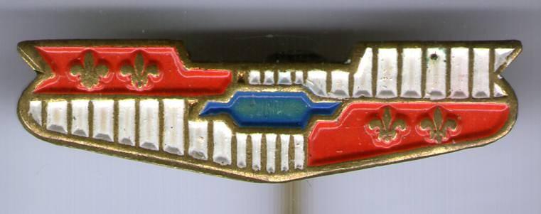 Chevrolet koper auto speldje ( A_164 ), Verzenden, Zo goed als nieuw, Transport, Speldje of Pin
