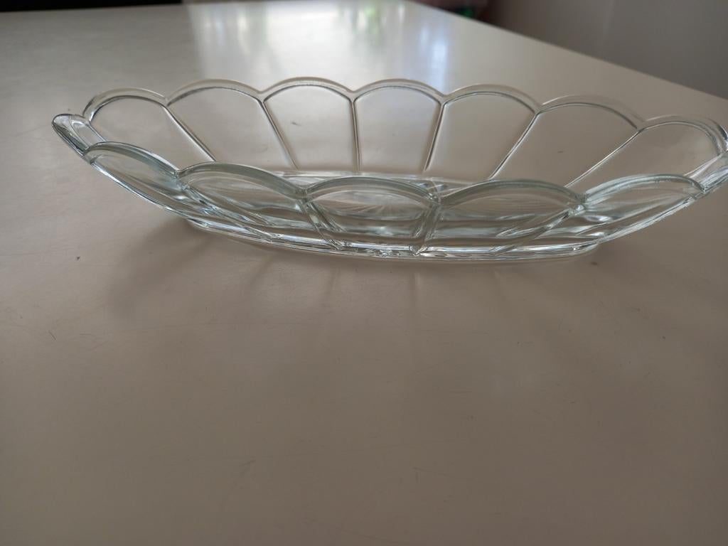 Retro glazen dessertschaaltje uit de jaren '60, Antiek en Kunst, Antiek | Glas en Kristal, Ophalen of Verzenden