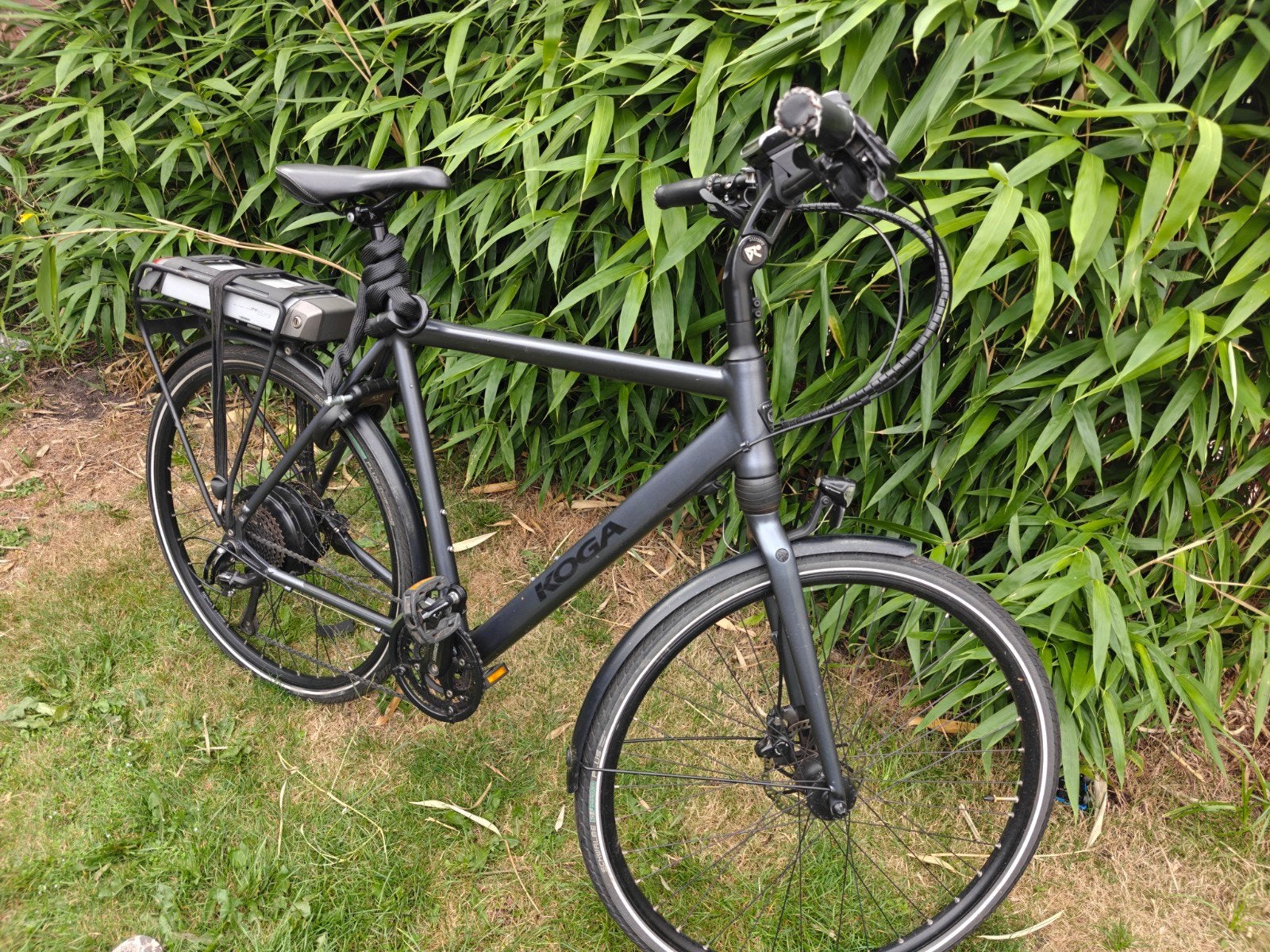 KOGA Elektrische herenfiets 61cm, 400Wh, achterwielmotor, Gebruikt, 59 cm of meer, 30 tot 50 km per accu, Ophalen