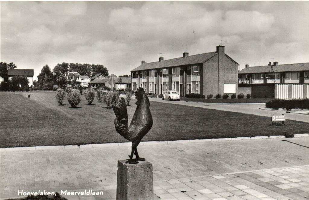 Hoevelaken, Meerveldlaan - VW-kever haan - ongelopen, Ophalen of Verzenden, 1960 tot 1980, Ongelopen, Noord-Brabant