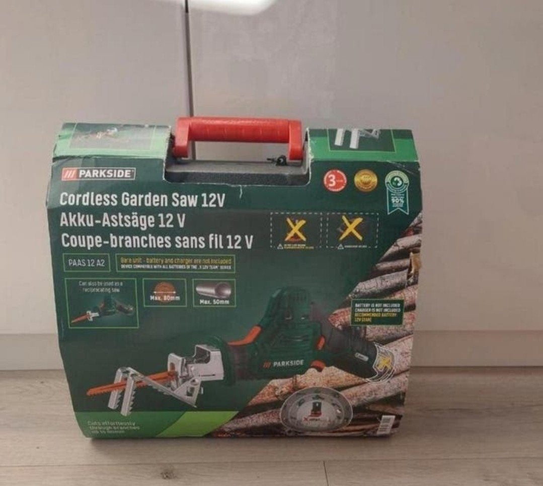Parkside Accu-Astzaag 12V - Snoeizaag, Ophalen, 70 mm of meer, Nieuw, Parkside