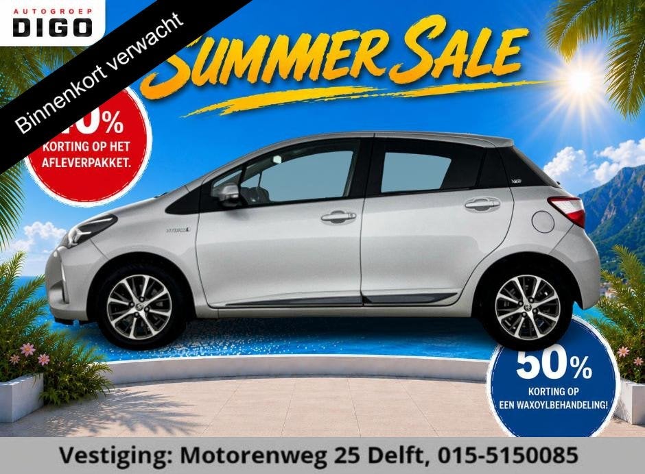Toyota Yaris 1.5 Hybrid Y20 EXCLUSIVE EDITION GARANTIE TOT 2, Gebruikt, 4 cilinders, Origineel Nederlands, Bedrijf
