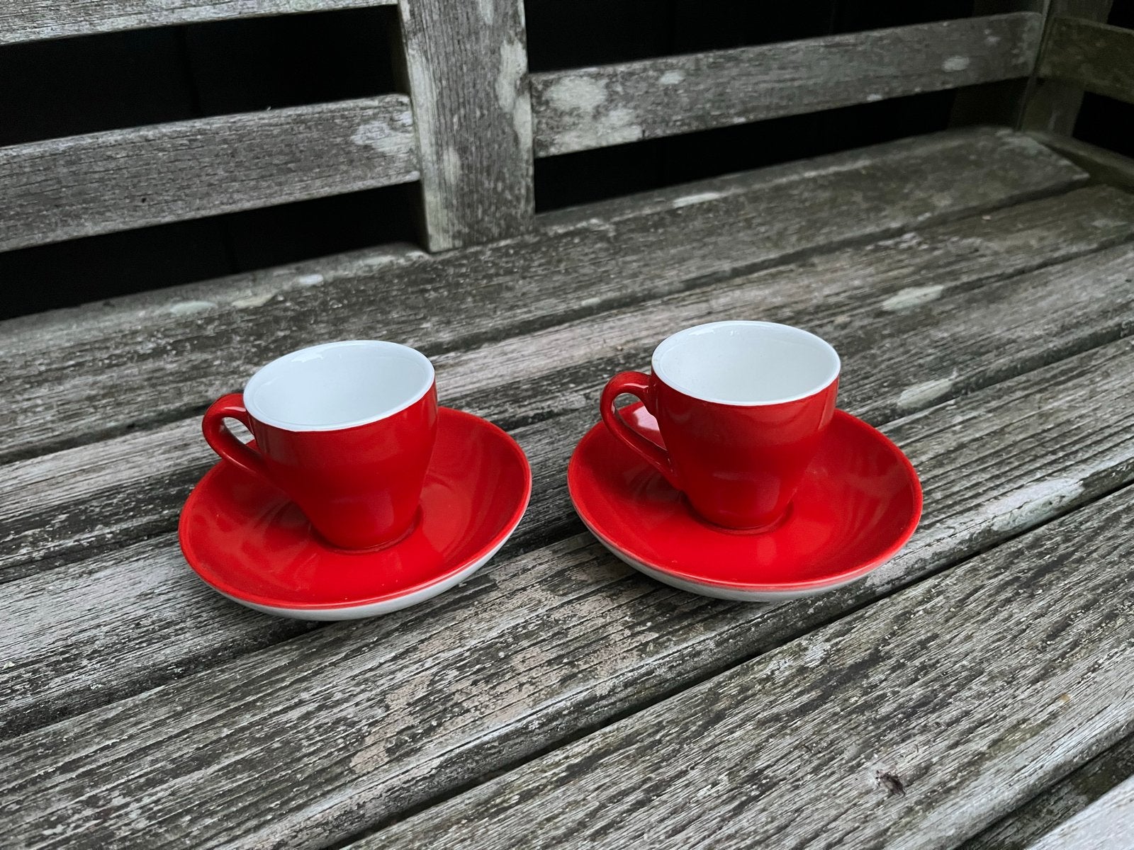Swan of Denmark espressokopjes - Rood, 2 stuks, Overige merken, Keramiek, Ophalen of Verzenden, Zo goed als nieuw