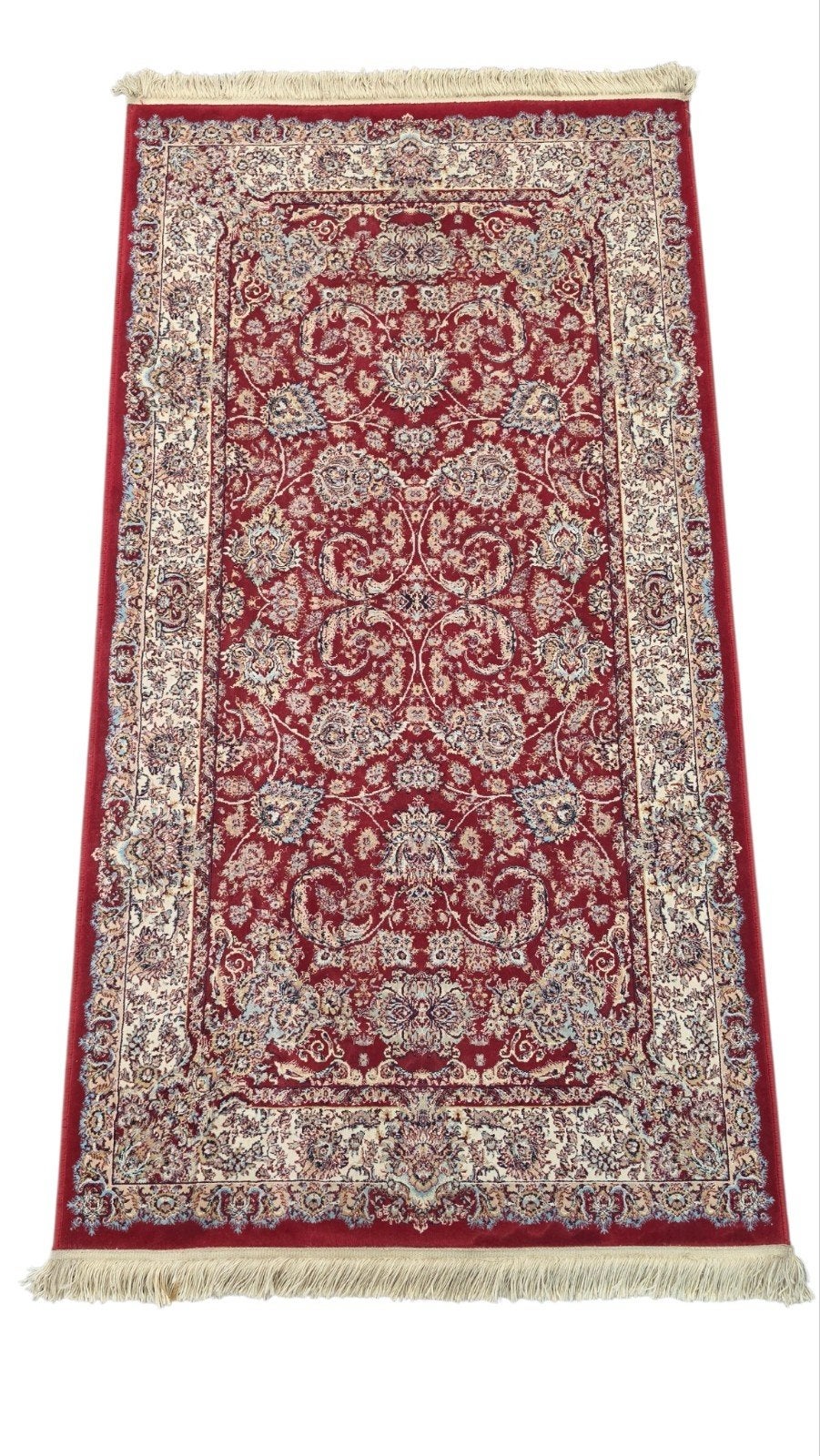 Vintage oosters Ghoum vloerkleed floral rood 82x155cm