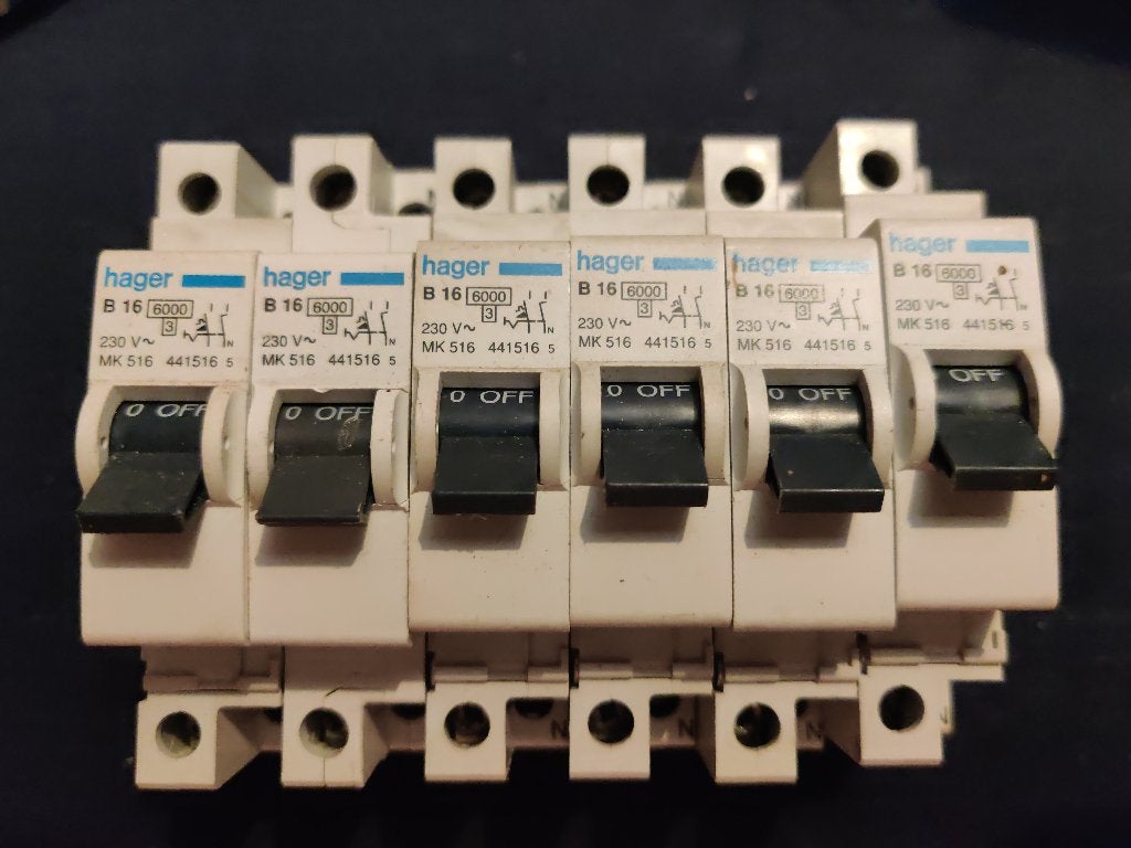 Hager Installatieautomaat B16 MH 516 438516 2, Ophalen of Verzenden, Nieuw