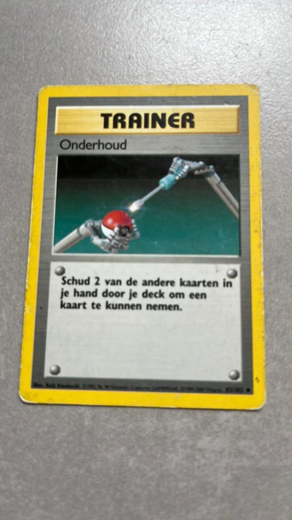Pokémon Trainer Kaart: Onderhoud (Maintenance), Ophalen of Verzenden, Gebruikt, Losse kaart