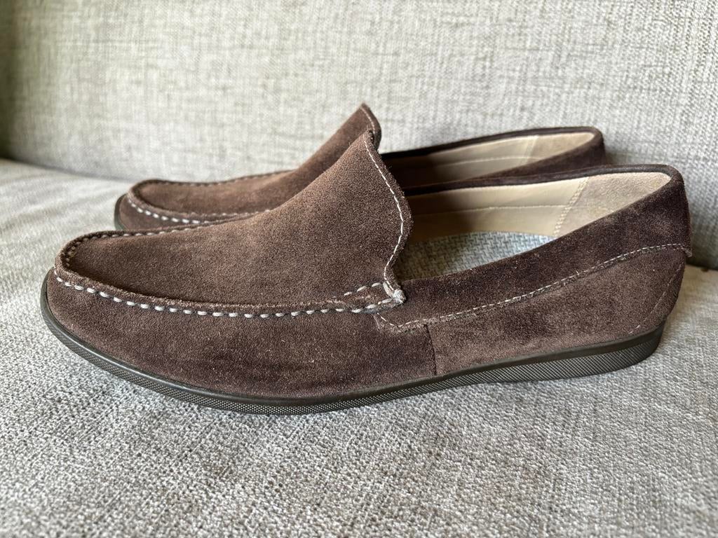 Ecco loafers moccasins dames bruin mt39, Bruin, Instappers, Ophalen of Verzenden, Zo goed als nieuw