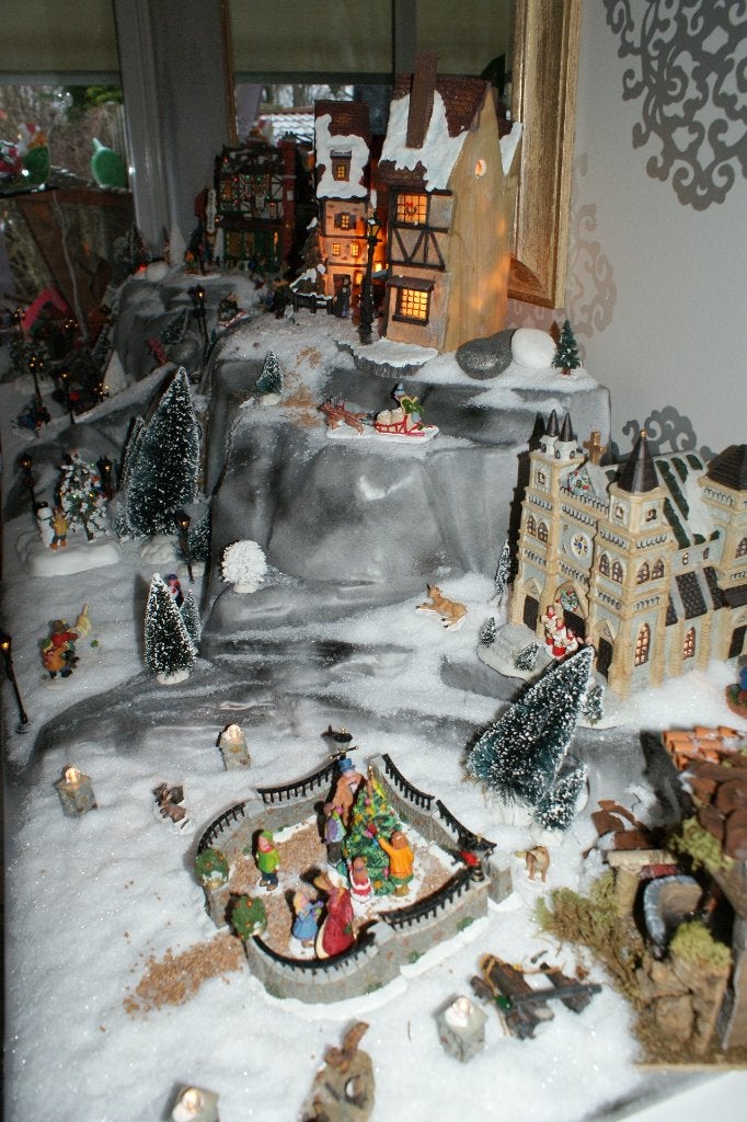 Kerstdorp/huisjes, Ophalen, Gebruikt